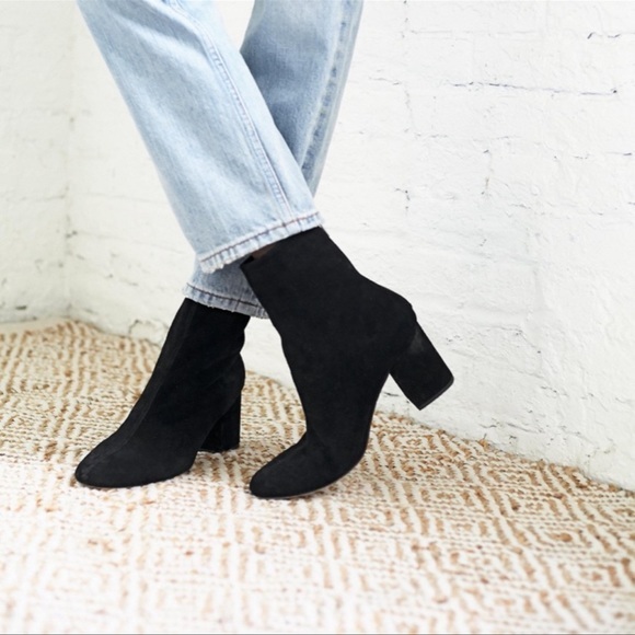Free People Cecile Ankle Black Suede Boot - Picture 9 of 9